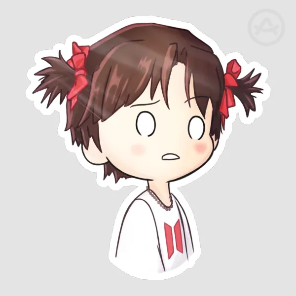 BTS Jin: Baffled Expression Sticker