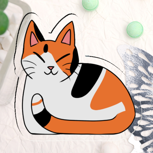 Cat - Calico - Acrylic Pins