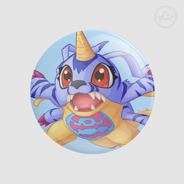 Gabumon - Round Button Pin
