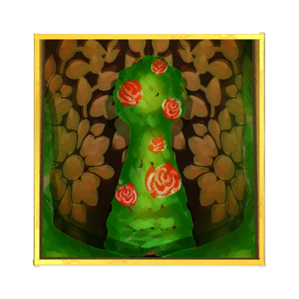Red Queen Art Board with Gold-edge