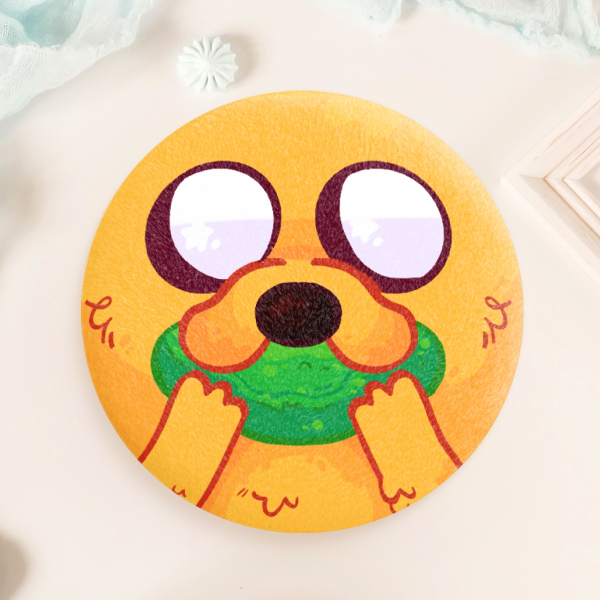 Jake plush Badge (Adventure Time)