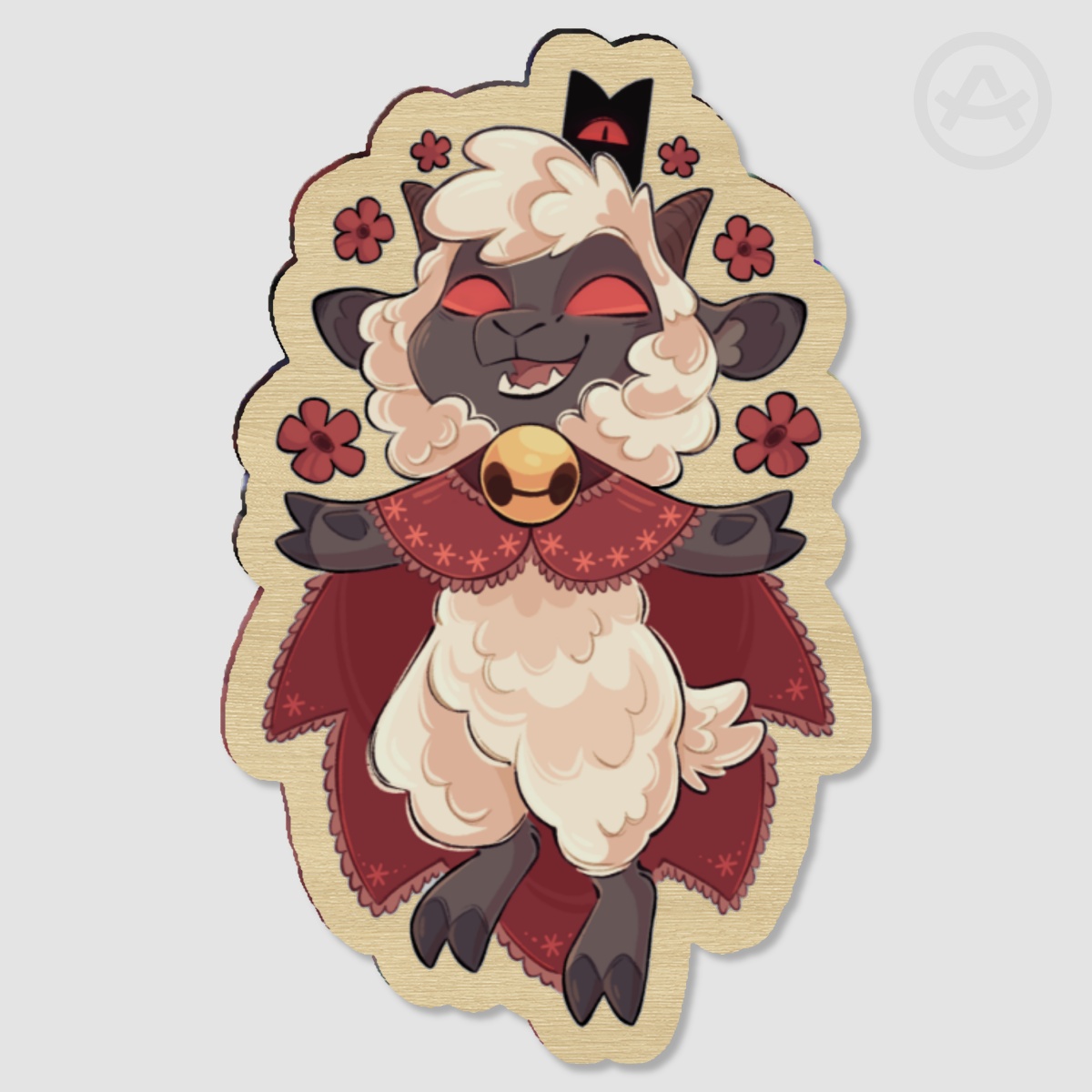 Lamb // Cult Of The Lamb // Wooden pin