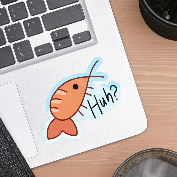 Confused Shrimp Sticker