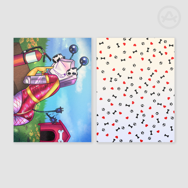Dalmation Tenna Horizontal Photocard