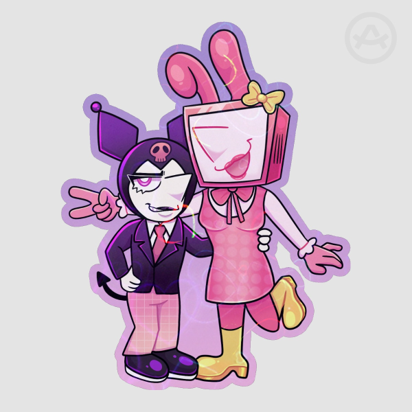 Spamtenna Yuri x Melokuro Holo Sticker