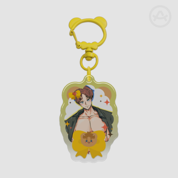 Komori Motoya Epoxy Clear Acrylic Keychain