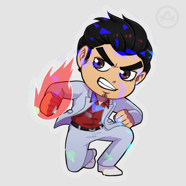 Kiryu Tiger Drop Broken Glass Vinyl Sticker