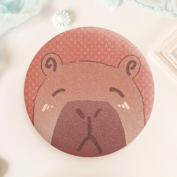 Capybara Plush Badge