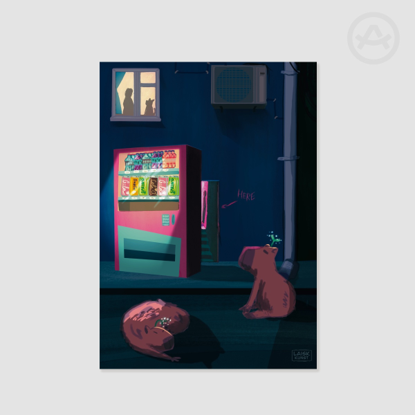 Late Night Capibaras Poster