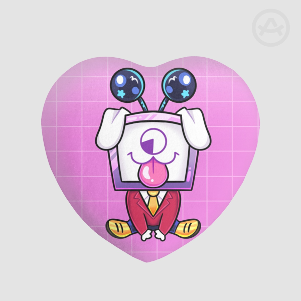Puppy Tenna Plush Heart Badge