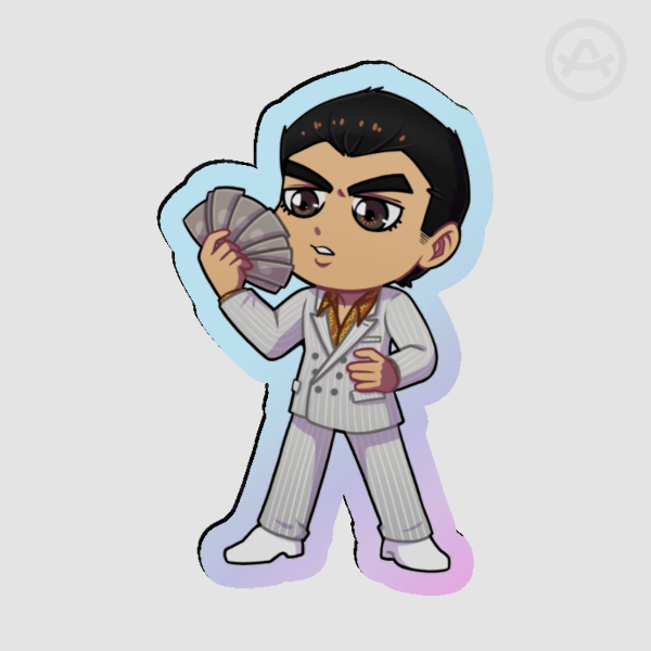 Money Kiryu Acrylic Pin