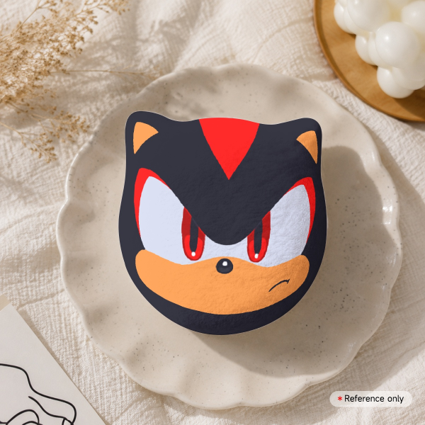 Black Hedgehog Plush Badge
