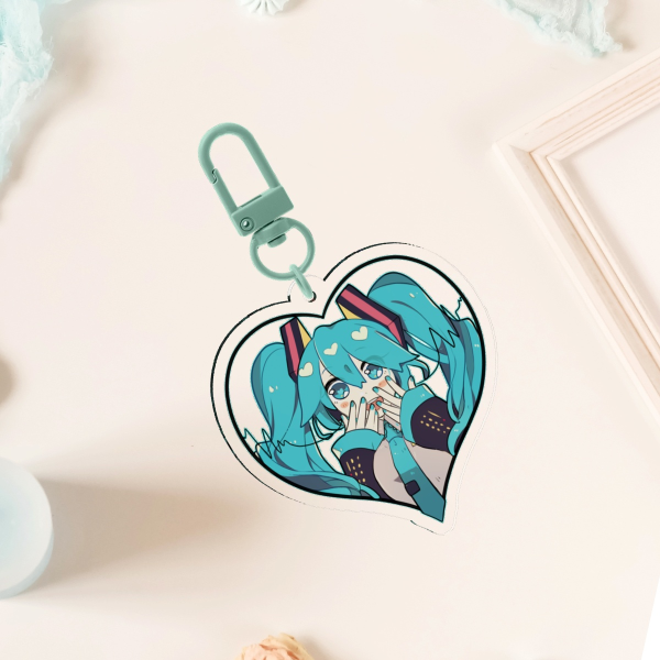 Hearts Miku Acrylic Keychain