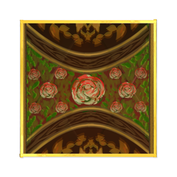 Queens war Art Board with Gold-edge