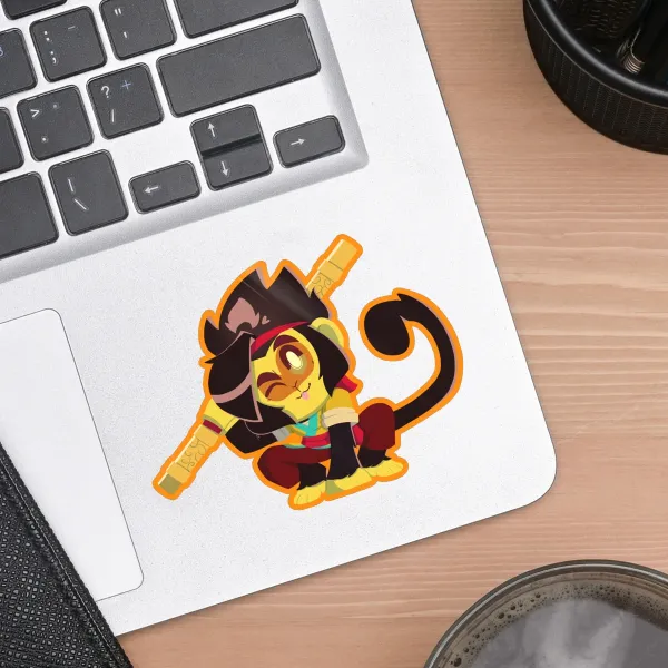 Monkey MK Die Cut Stickers