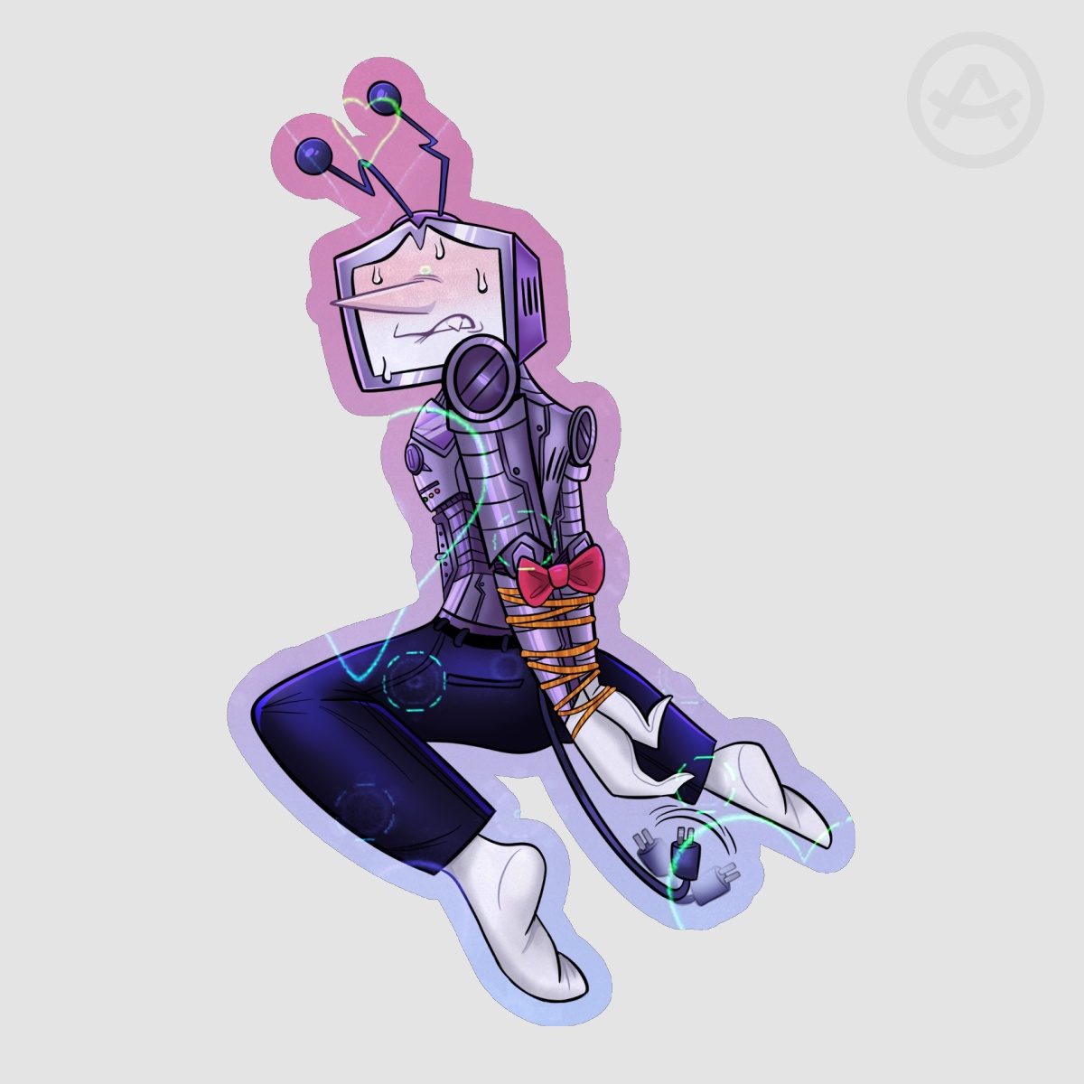 Tied Tenna Holo Sticker