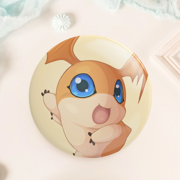 Patamon - Round Button Pin