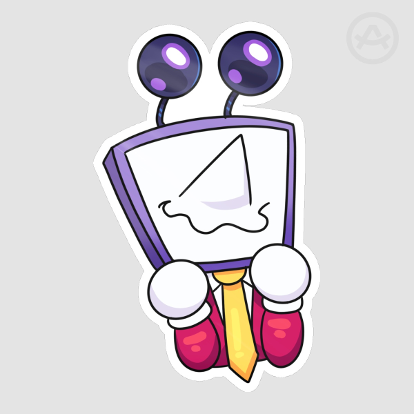 Bashful Tenna Sticker