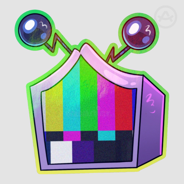 Tenna Glitch Rainbow Sticker