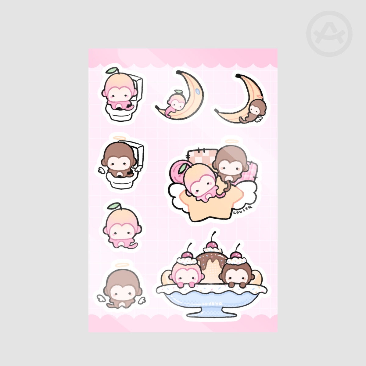 Peaches & Patches Sticker Sheet