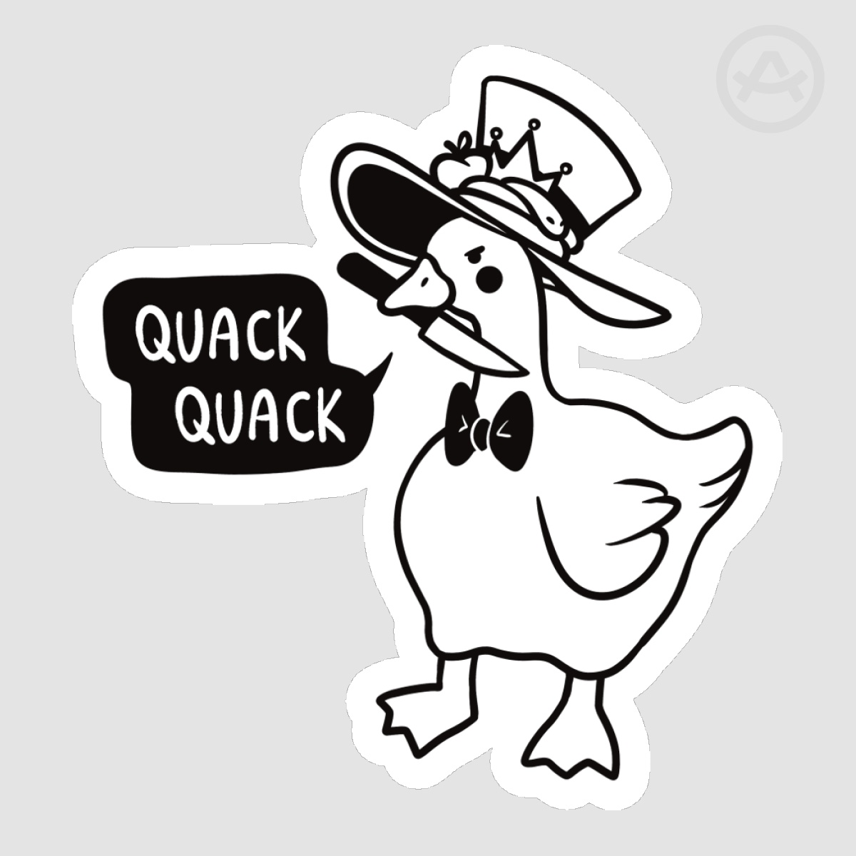 Devil's Duck | Die Cut Stickers