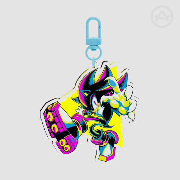 CMYK Shadow Acrylic Keychain