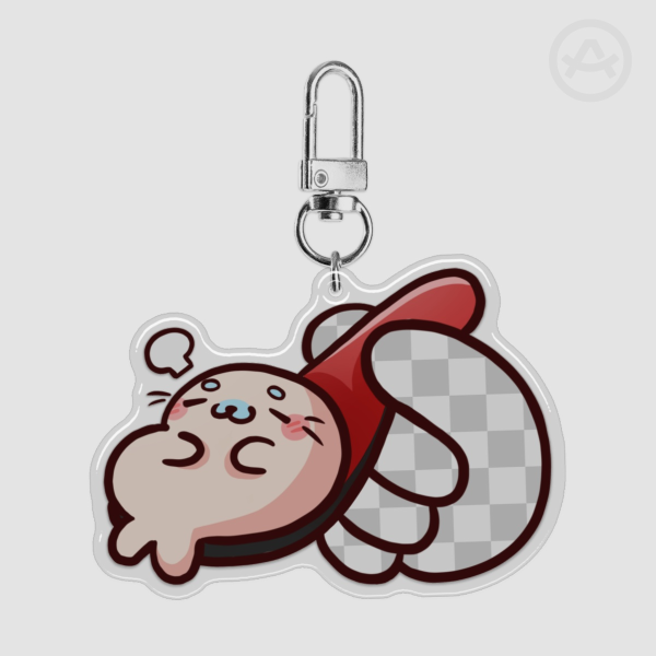 Seal In A Spoon Epoxy Clear Acrylic Keychain