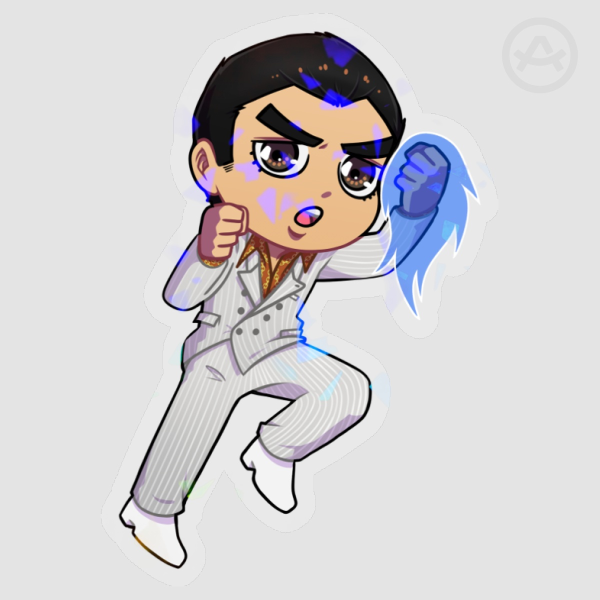 Kiryu y0 Broken Glass Vinyl Sticker