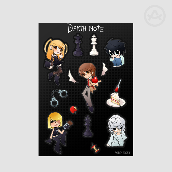 Death Note Sticker Sheet