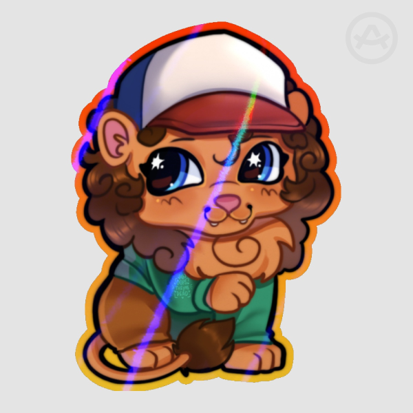 Dustin Henderson lion Sticker