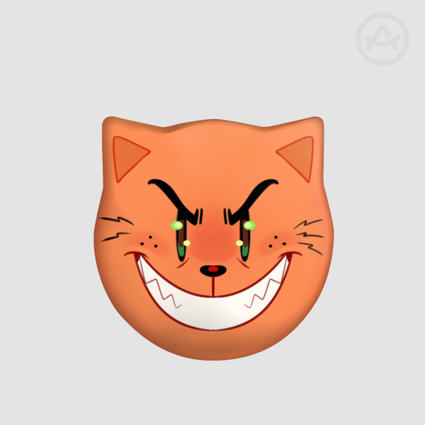 Cat Badge Petey