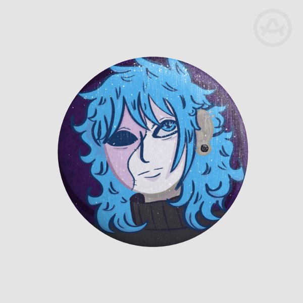 Sal Fisher Pinback Button - Pearl Dust