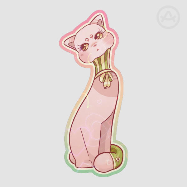 'Look For Me'' Cat Sticker
