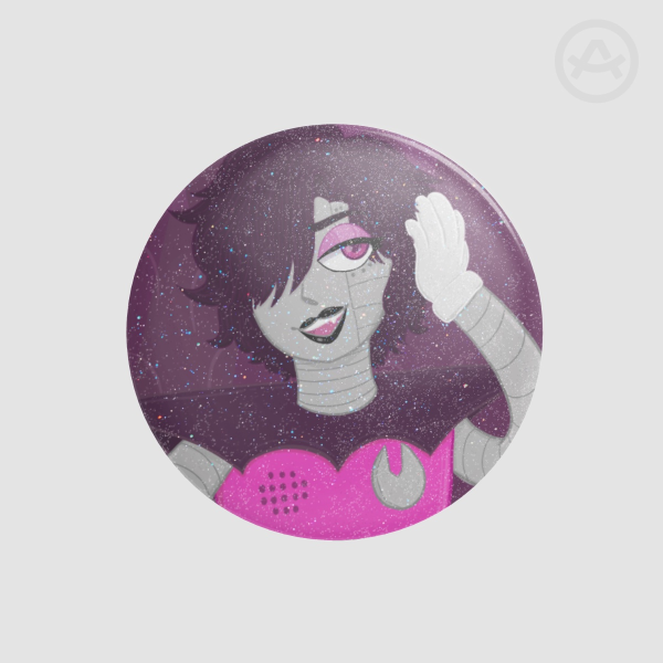 Showtime Mettaton Pinback Button - Pearlescent