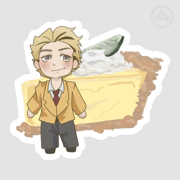 Ivan lime pie (Character from Heal Me) Die Cut Stickers