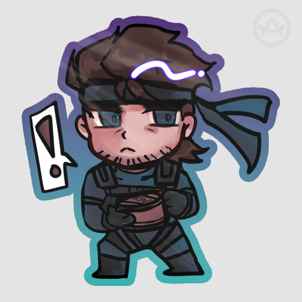 Snake Colored Edge Die Cut Sticker