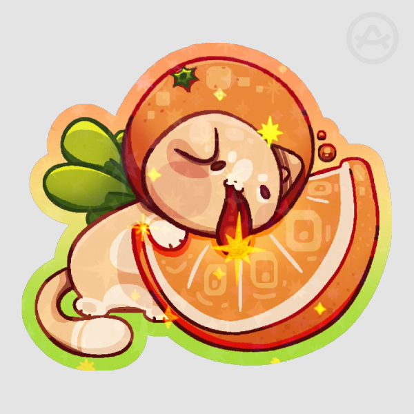 Orange Cat! Sticker