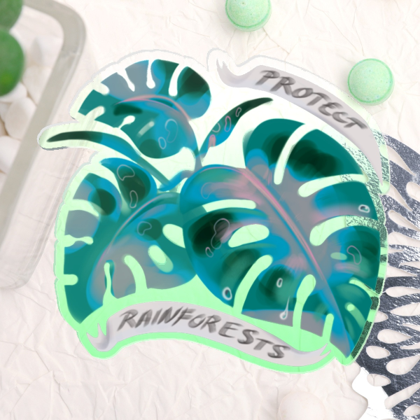 Acrylic Pin - Monstera