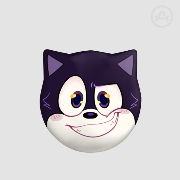 Cat Badge Felix