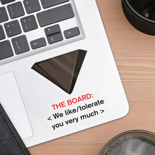 [CONTROL - The Board] Clear PET Vinyl Stickers