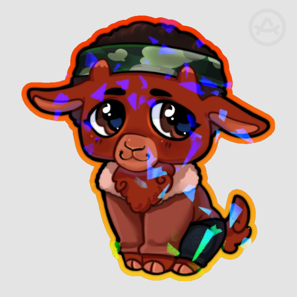 Lucas Sinclair goat Sticker