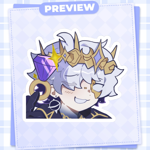Identity V Fool's Gold Fallen Star Sticker 2.5 in glossy hot foil