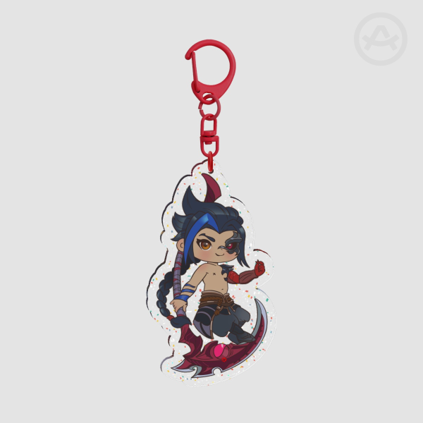 (7.7cm) Kayn Glitter Acrylic Keychain