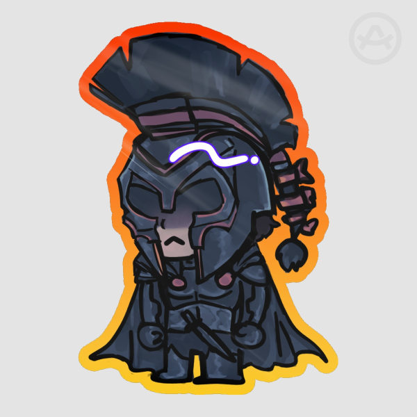 Assess Colored Edge Die Cut Sticker
