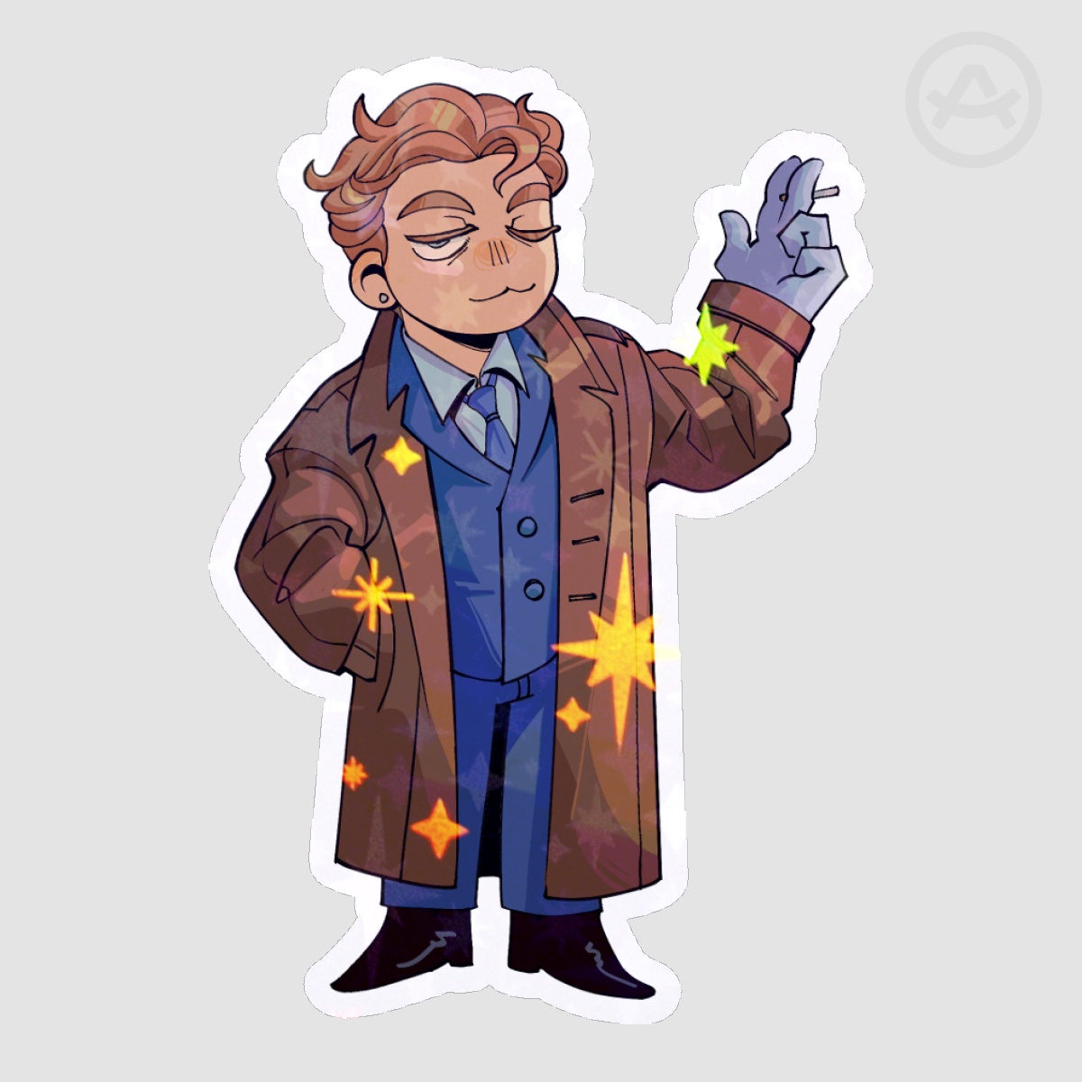 John Constantine Hellblazer Blue Suit Sticker