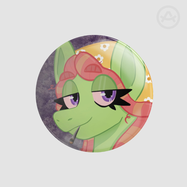 Treehugger Pinback Button - Glossy