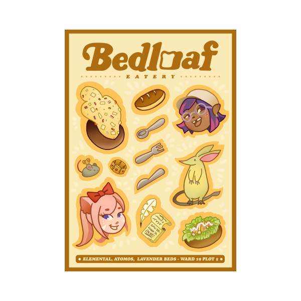 Bedloaf Eatery - Sticker Sheets