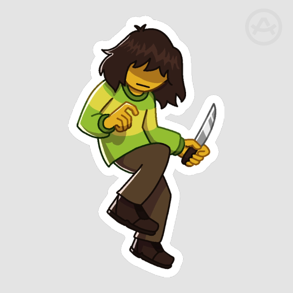 Kris DELTARUNE Lightworld Form Sticker