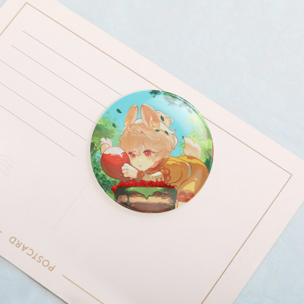 Bunny girl Round Badge