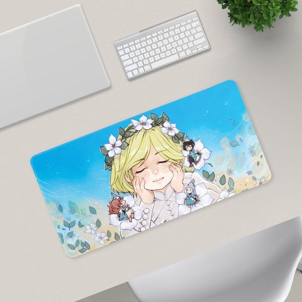[WHA] The girls with flowers desk pad